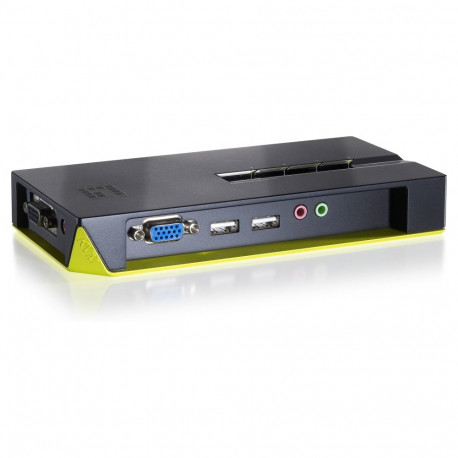 "KVM Switch 4-Fach | VGA + 2xUSB + Audio LevelOne"
