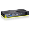 "KVM Switch 4-Fach | VGA + 2xUSB + Audio LevelOne"