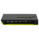 "KVM Switch 4-Fach | VGA + 2xUSB + Audio LevelOne"