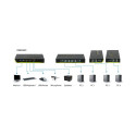 "KVM Switch 4-Fach | VGA + 2xUSB + Audio LevelOne"