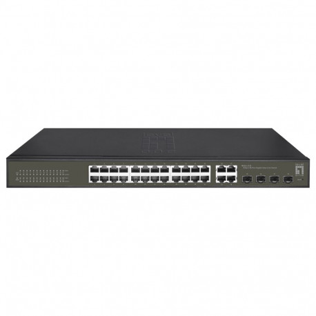 Hilbert GES-2128 24x GE 4xGE 4xGSFP 19-tolline kommutaator