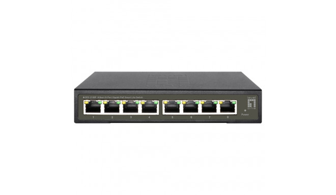 "Switch 8x GE GES-2108P Hilbert 112W 8xPoE+"