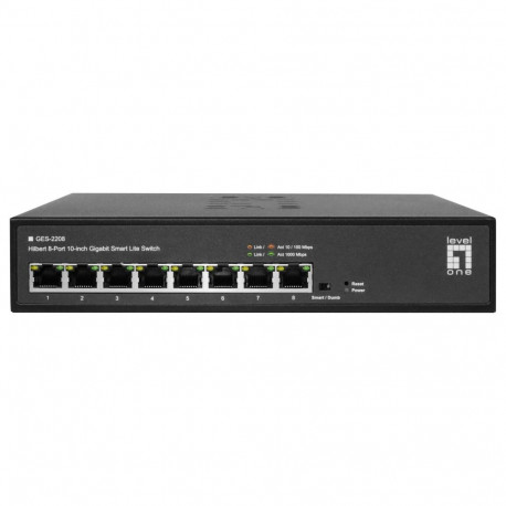 "Switch 8x GE GES-2208 Hilbert 10"""