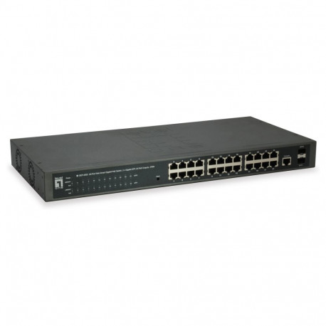 Lüliti 24x GE GEP-2652 2xGSFP 19" 370W 24xPoE+