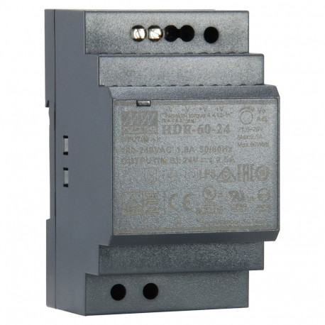 Tööstuslik toiteplokk POW-2421 24VDC 60W DIN-liistule