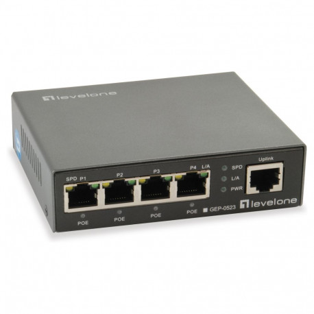GEP-0523 5x GE 60W 4xPoE+ kommutaator