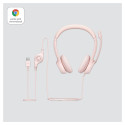 "Logitech H390 Headset on-ear wired USB-A rose"