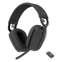 "Logitech Zone Vibe Wireless Headset full size Bluetooth Wireless USB-C via Bluetooth Adapter Graphi