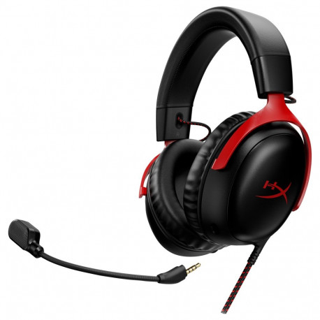 "HP HyperX Cloud III Gaming Headset/7.1 Sound/DTS Headphone:X/Spatial Sound/Over-Ear - schwarz/rot"