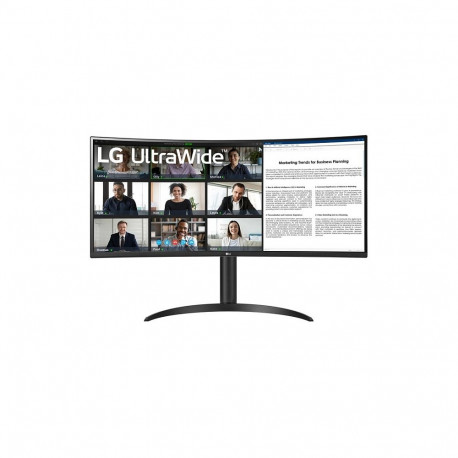"86,4cm/34"" (3440x1440) LG 34WR55QK-B 21:9 VA 5ms 100Hz HDMI DisplayPort USB-C USB VESA Curved PBP 