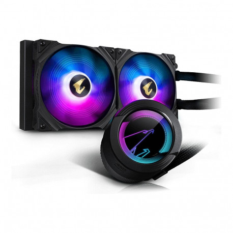 "K Cooler GIGABYTE AORUS WATERFORCE 280LIQUID CPU COOLER with ARGB display"