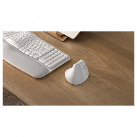 "Logitech Lift Vertical Ergonomic wireless off-white"