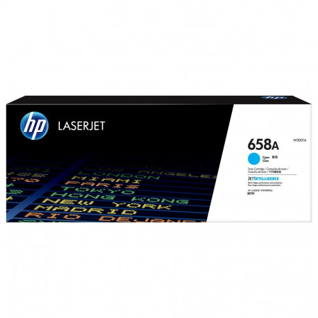 "HP 658A Cyan LaserJet Toner Cartridge"