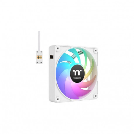 "140mm Thermaltake CT140 EX ARGB Sync PC Cooling Fan White 3 Fan Pack"