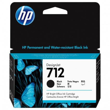 HP 712 38-ml must DesignJet tindikassett