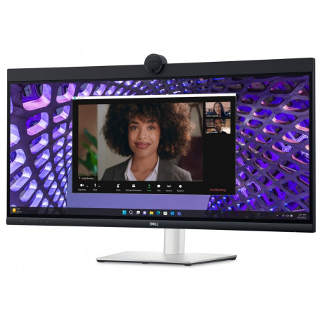 "86,71cm/34"" (3440x1440) Dell P3424WEB 21:9 Curved WQHD IPS 60Hz 5ms HDMI DP RJ45 Webcam USB-C VESA