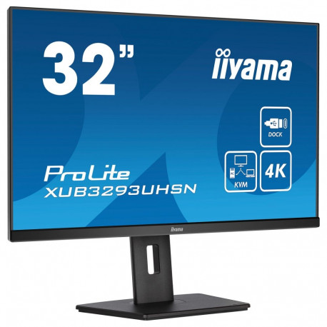 81,3cm/32'' (3840x2160) iiyama äriklassi LCD XUB3293UHSN-B5 IPS 4ms HDMI DisplayPort USB-C UHD must