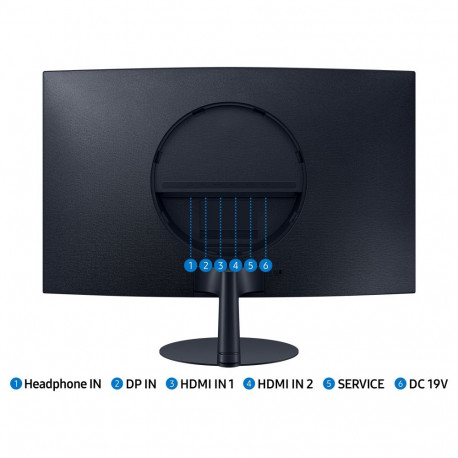 "68cm/27'' (1920x1080) Samsung S27C390EAU 4ms 16:9 2xHDMI DisplayPort Speaker Full HD Black Darkblue