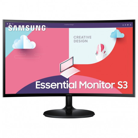68,6cm/27'' (1920x1080) Samsung C27F364EAU Essential 16:9 4ms 75Hz HDMI VGA Full HD must