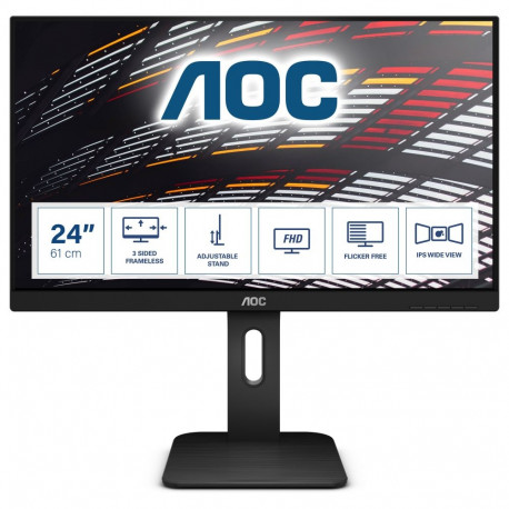 "61cm/24"" (1920x1200) AOC Pro-line X24P1 16:10 4ms HDMI DVI DisplayPort VGA VESA Pivot Speaker Full