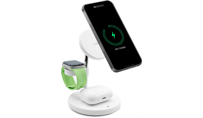 Puro wireless charger Mag Station 3in1, white