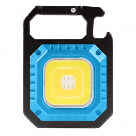 Kompakts LED kabatas lukturis, HOGERT, HT1E419, 580 lm, 7 režīmi, uzlādējams, magnēts, karabīne, pud