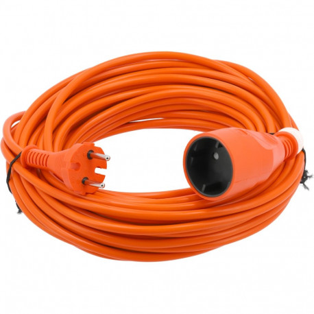 Extension cable without grounding for garden and tools 20m 2x1.5mm² 1 socket 82673 VOREL