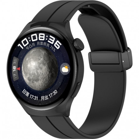 Kellarihm Trendybay Universaalne 18mm, silikoon, magnet, must