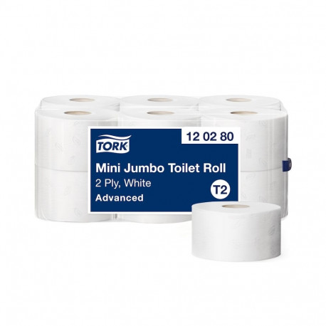 Toilet paper 2-layer TORK Mini Jumbo Advanced T2 170m (120280)