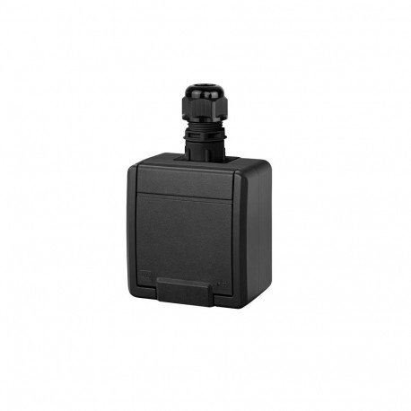SOCKET 5044-67 IP65 AQUANT BLACK