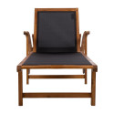 Deck chair FABIOLA black