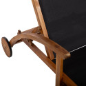 Deck chair FABIOLA black