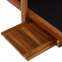 Deck chair FABIOLA black