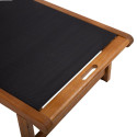 Deck chair FABIOLA black