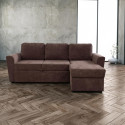 Corner sofa bed INGA brown