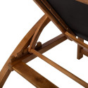 Deck chair FABIOLA black