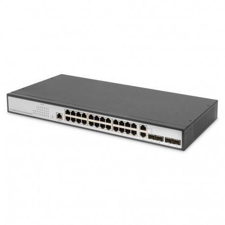Digitus 24-pordiline gigabit-lüliti DN-80221-3 L2-haldatav lauale ja seinale paigaldatav