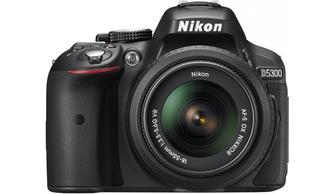 Nikon D5300 + 18-55mm VR komplekts, melns
