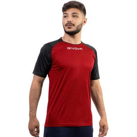 Koszulka Givova Capo MC czerwono-czarna MAC03 1210 XS