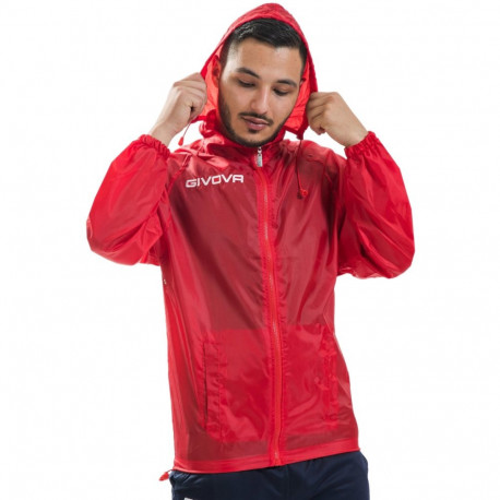 Givova jope Rain Basico RJ001 0012 XL, punane