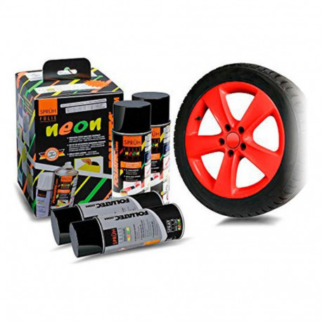 Vedelkumm autodele Foliatec     Punane 400 ml (4 pcs)