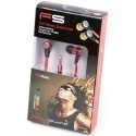 Omega Freestyle earphones + microphone FH2110, red
