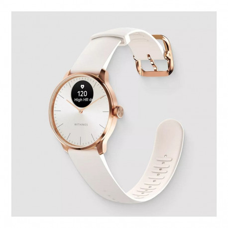 "Withings ScanWatch Light, rose gold white"