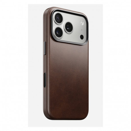 "Nomad Traditional Leather Case iPhone 17 Pro Rustic Brown H."