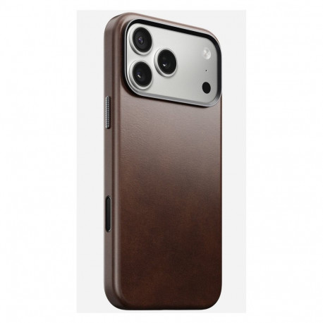 "Nomad Traditional Leather Case iPhone 17 Pro Max Rustic Brown H"