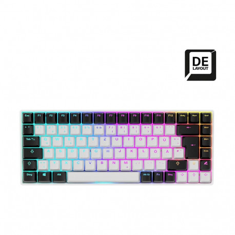 Sharkoon SKILLER SGK50 S3 (valge, DE-paigutus, Gateron Red)
