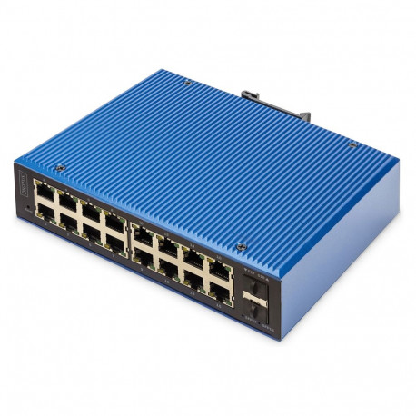 "Digitus 16+2P Industrial Gigabit Ethernet PoE Switch L2 managed"