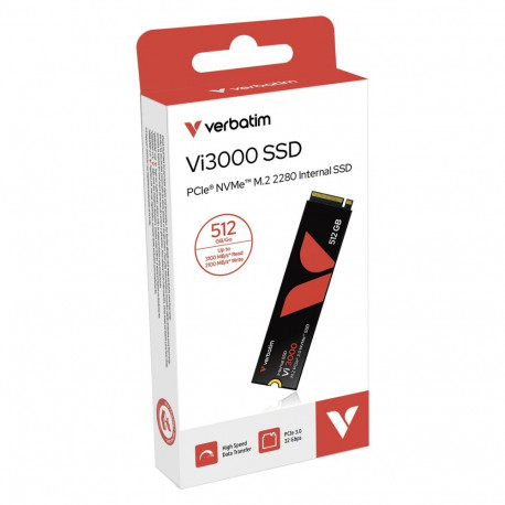 M.2 512GB Verbatim sisemine SSD PCIe 3.0 2280 Vi3000