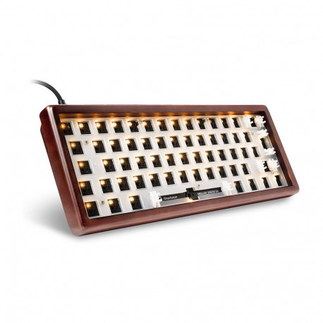 "Sharkoon Gaming Tastatur Skiller SGK50S4 Gen2 Wood barebone"