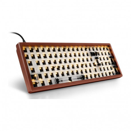 "Sharkoon Gaming Tastatur Skiller SGK50S2 Wood barebone"